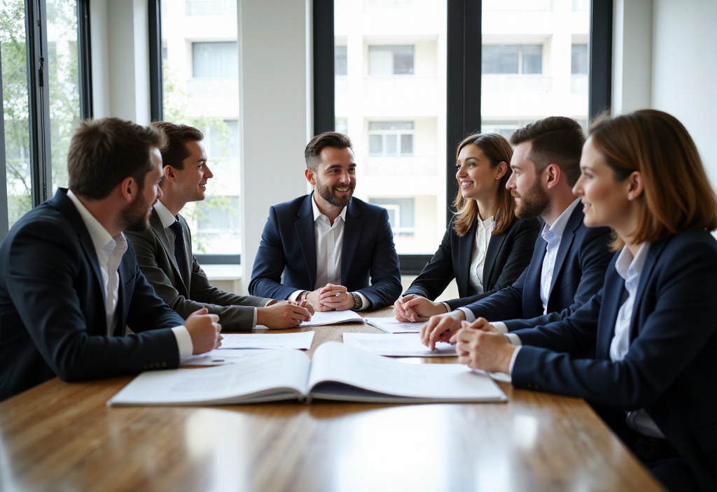Senior Legal Canada team working together in our modern office